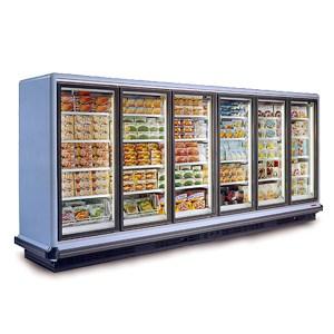 vitrine libre service avec porte