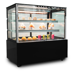 Angle droit vitrine patisserie
