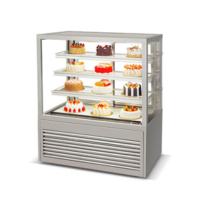 Angle droit vitrine de présentation pâtisserie