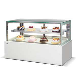 Angle droit vitrine de présentation pâtisserie