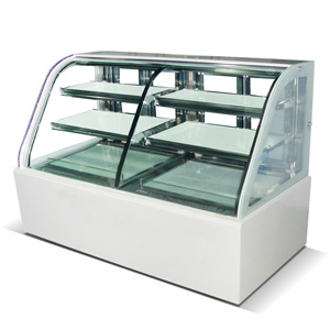 Double température vitrine refrigeree a poser