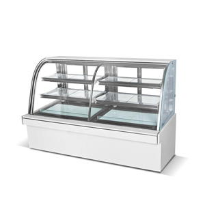 Double température vitrine refrigeree a poser