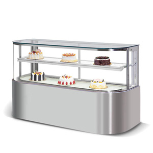 Arrondi vitrine réfrigérée patisserie