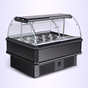 double face  vitrine service arriere