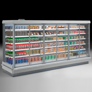vitrine refrigeree porte coulissante