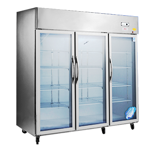 vitrine réfrigérée avec porte